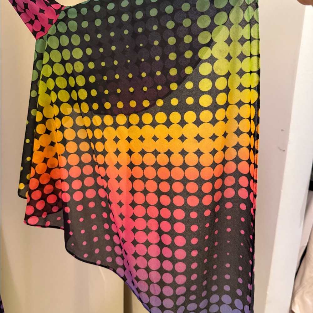 Multicolor Long Sleeve Maxi Dress - Picture 13 of 15